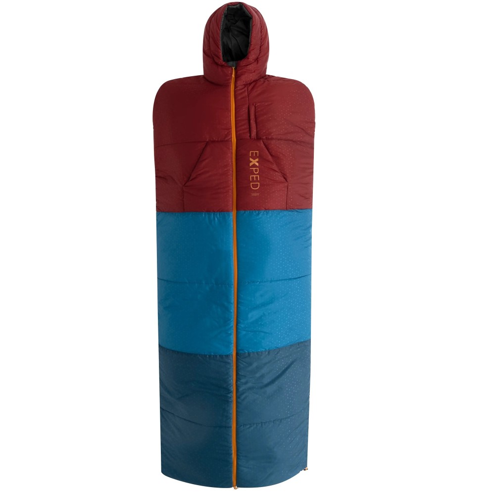 Śpiwór wielofunkcyjny/ płaszcz 2w1 Exped Dreamwalker S bordowo-niebieski
