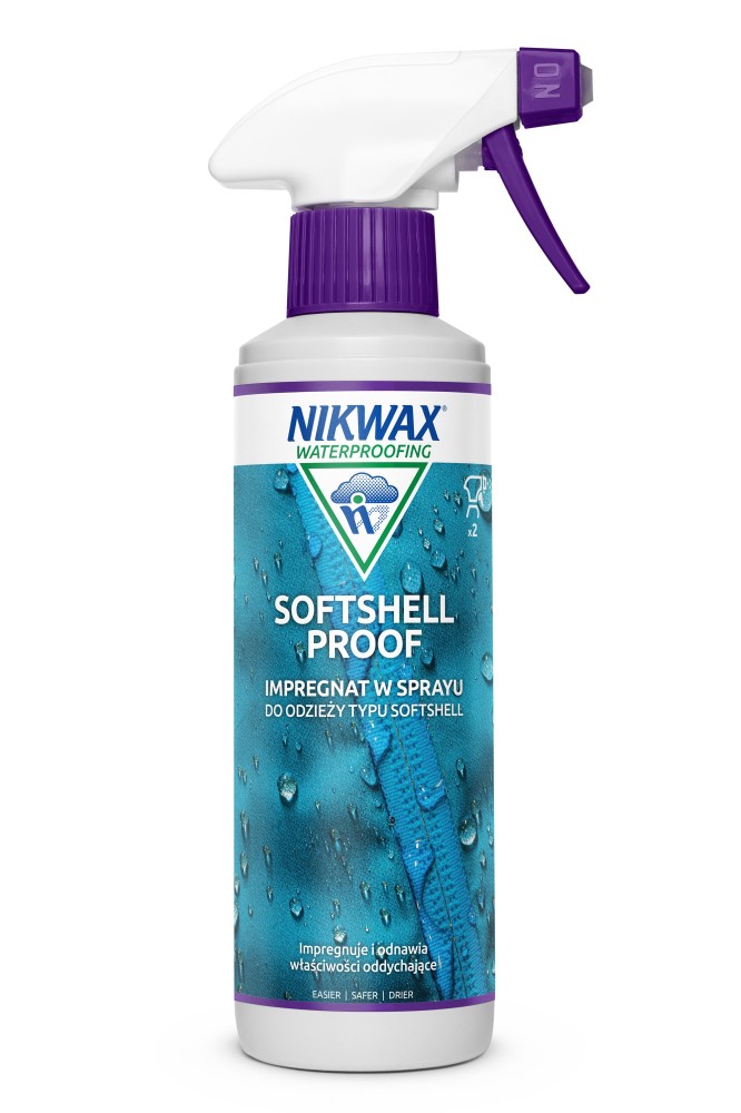 Impregnat do odzieży Nikwax Softshell Proof 300 ml atomizer