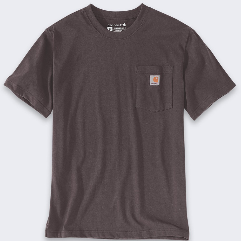 Koszulka męska T-shirt Carhartt Heavyweight Pocket K87 BB3 Dark Sepia