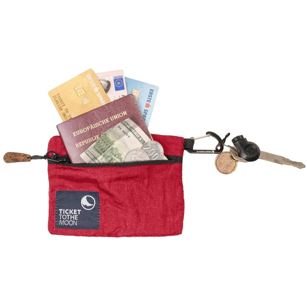 Portfel podróżny Ticket to the Moon Travel Wallet Burgundy TMW34