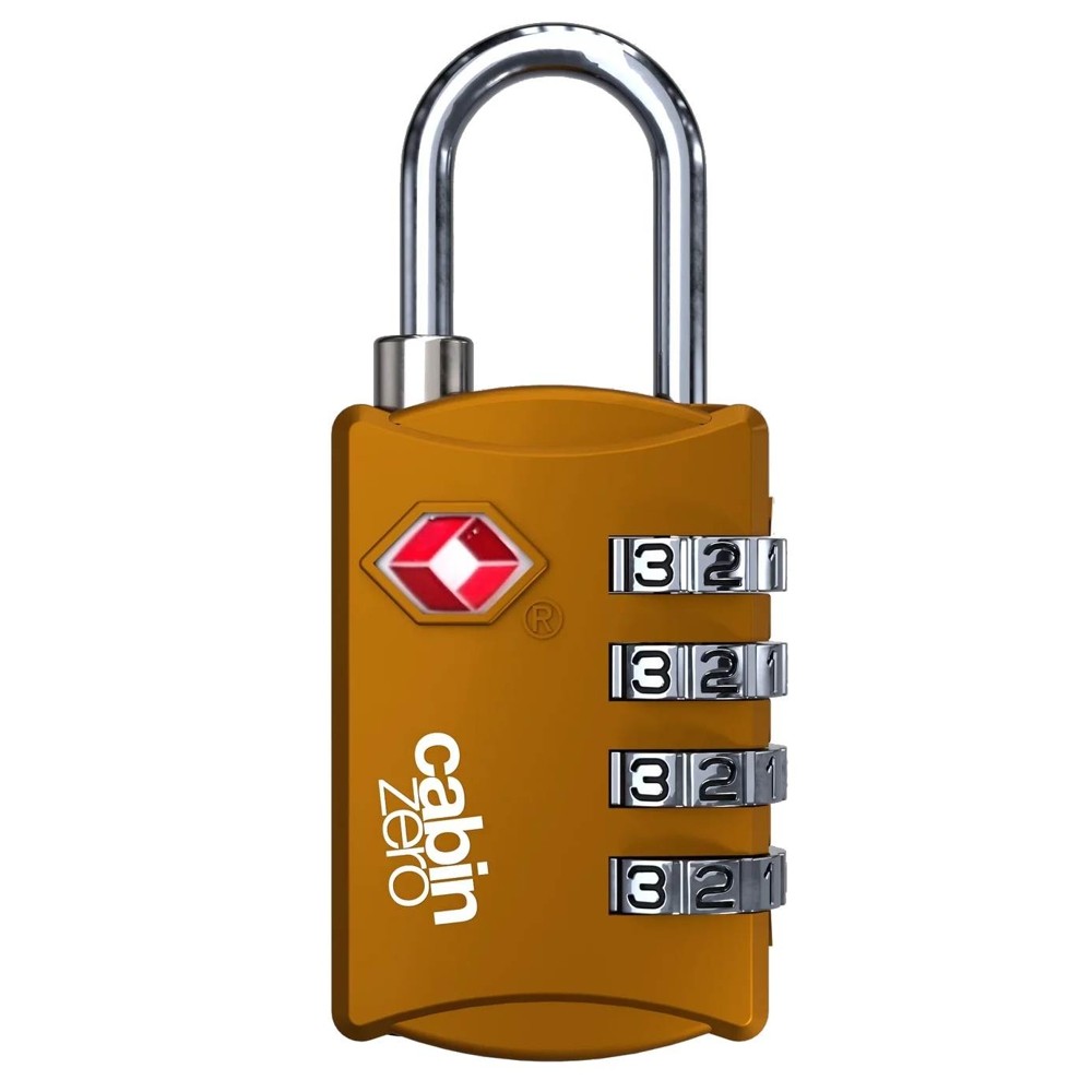 Kłódka turystyczna na szyfr CabinZero TSA Travel Lock Orange Chill