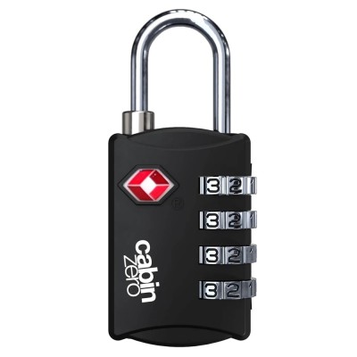 Kłódka turystyczna na szyfr CabinZero TSA Travel Lock Absolute Black