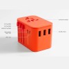 Adapter podróżny do ładowania Matador Global Travel Adapter Forget me not orange