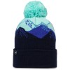 Czapka zimowa z pomponem i motywem gór Buff Knitted Beanie Tatik Night Blue