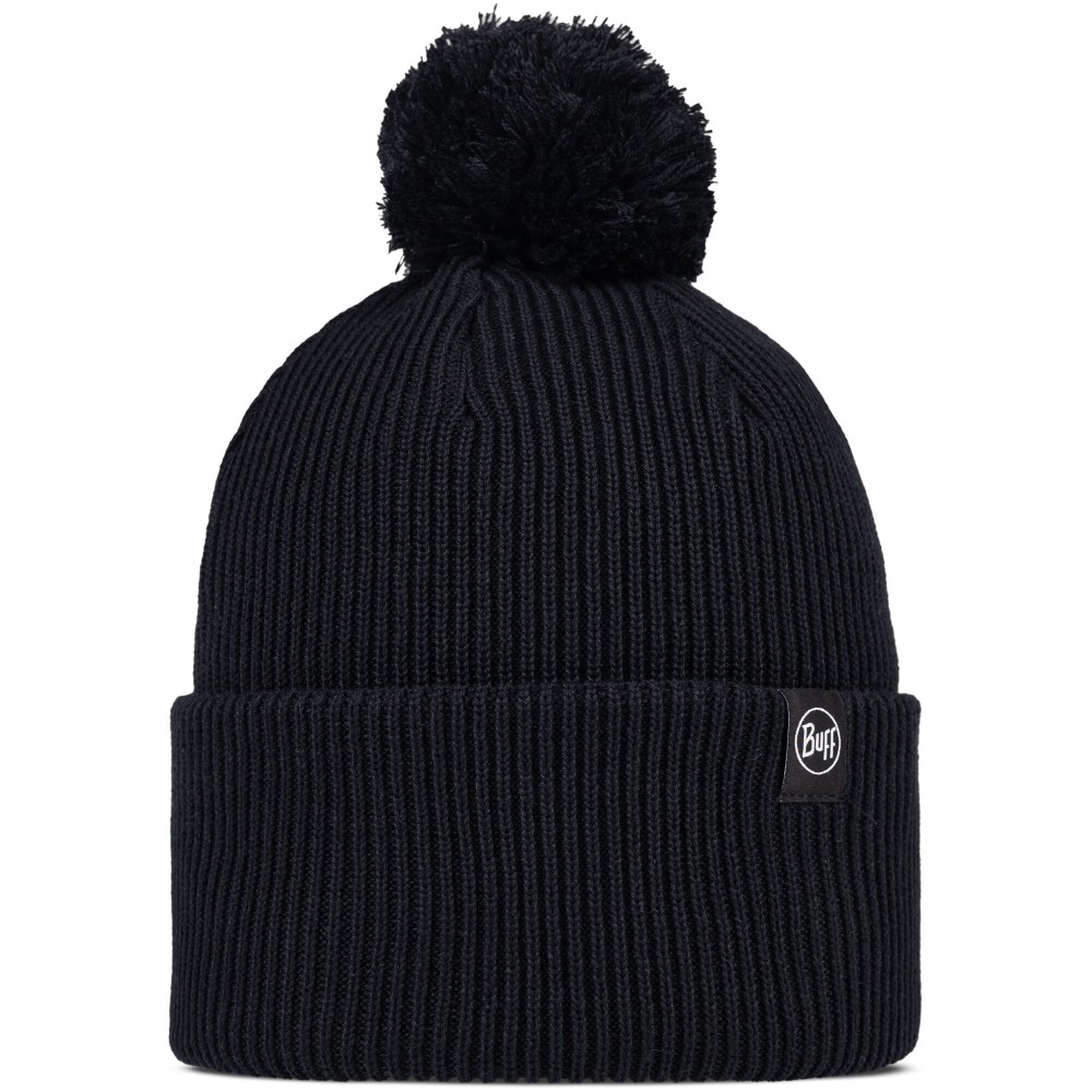 Czapka zimowa z pomponem Buff Knitted Beanie Renvi Black