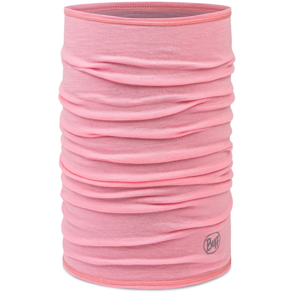 Chusta wielofunkcyjna z wełny merynosów Buff Merino Lightweight Solid Rose Pink