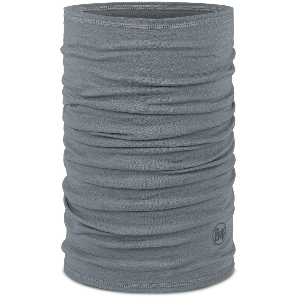 Chusta wielofunkcyjna z wełny merynosów Buff Merino Lightweight Solid Flint