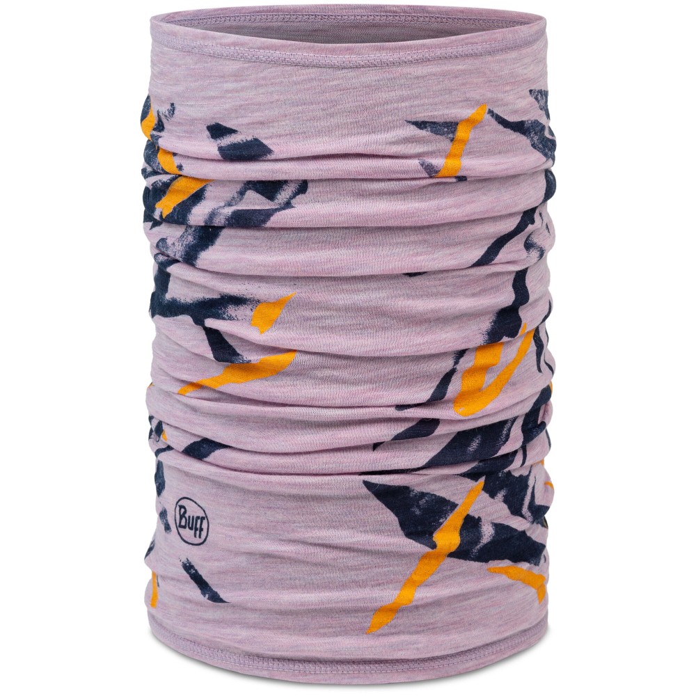 Chusta wielofunkcyjna z wełny merino Buff Merino Lightweight Prints Virta Grape Ice
