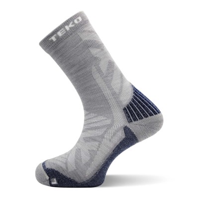 Skarpety z wełną merino Teko ecoHIKE Triaxial Discovery Light Half Cushion 2.0 Silver Birch