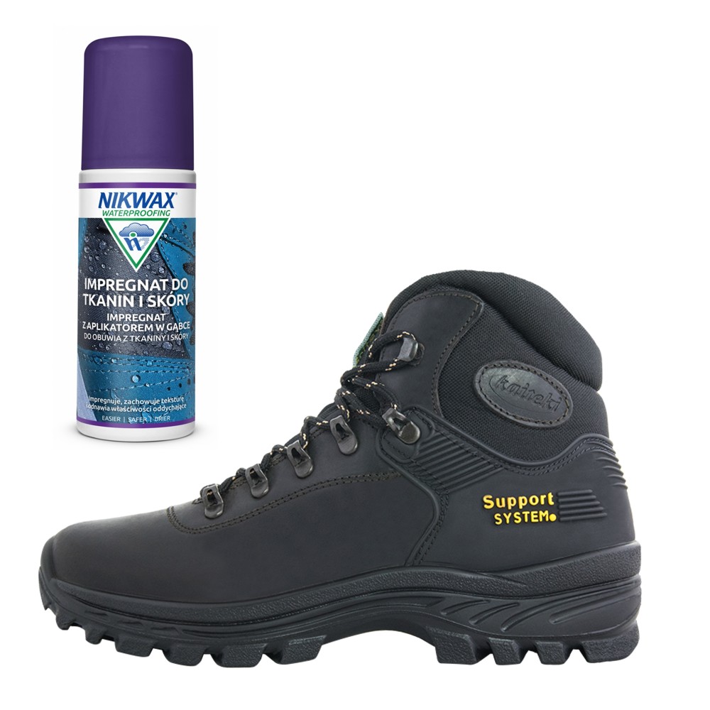 Buty trekkingowe damskie Kaiteki 10242 brązowy w zestawie z impregnatem