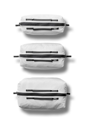 Zestaw organizerów pokrowców podróżnych kompresyjnych Matador Gear Cube Set 3-Pack arctic white