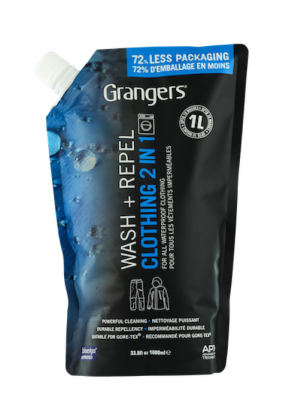 Płyn do prania i impregnacji odzieży turystycznej Granger's Clothing Wash&Repel 2in1 1L zapas/uzupełnienie 