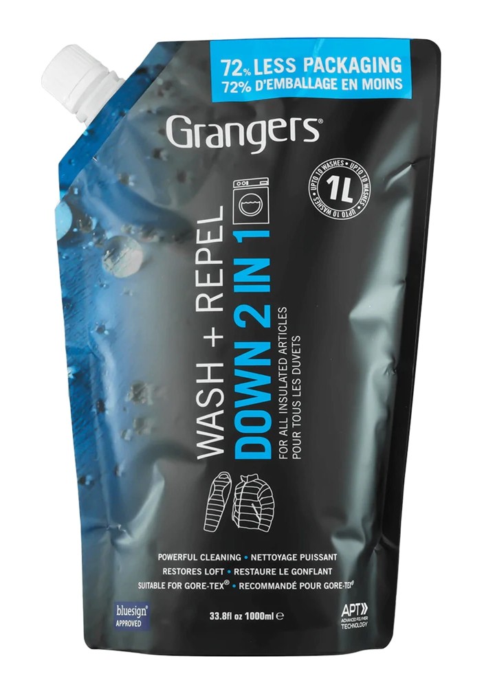 Płyn do prania i impregnacji puchu Granger's Down Wash&amp;Repel 2in1 1l zapas/uzupełnienie