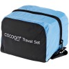 Zestaw podróżny z poduszką, opaską na oczy i zatyczkami Cocoon Travel Set - 3 pieces light blue/black