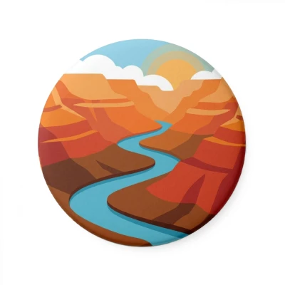 Przypinka metalowa Mohilo Grand Canyon USA 32mm