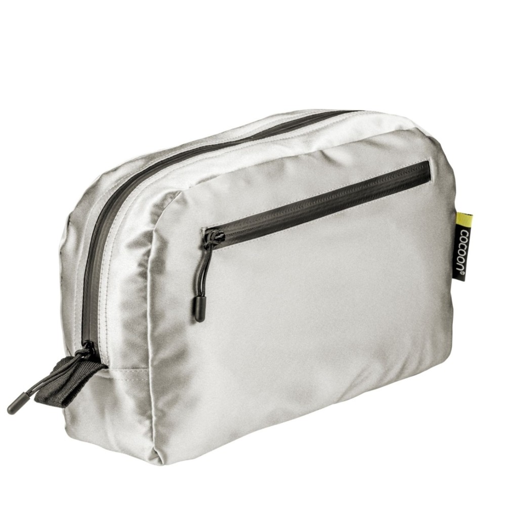 Kosmetyczka podróżna z jedwabiu Cocoon Toiletry Bag Silk sand grey