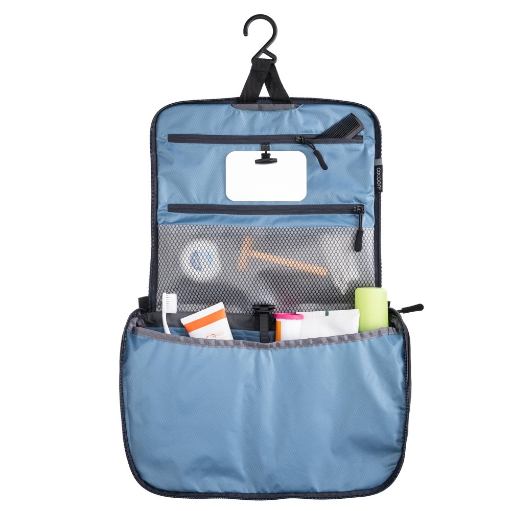 Kosmetyczka podróżna Cocoon Toiletry Kit Allrounder Light ash blue -phantom black M