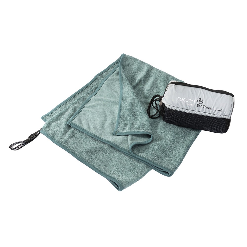 Ręcznik szybkoschnący z Lyocell Cocoon Eco Travel Towel Lyocell L 120 x 60 cm nile green