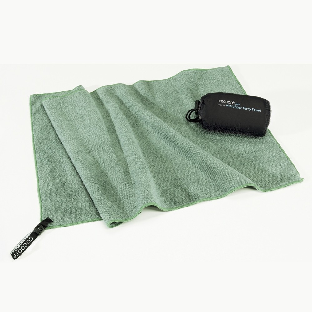 Ręcznik szybkoschnący frotte Cocoon Microfiber Towel Terry S 60 x 30 cm bamboo green