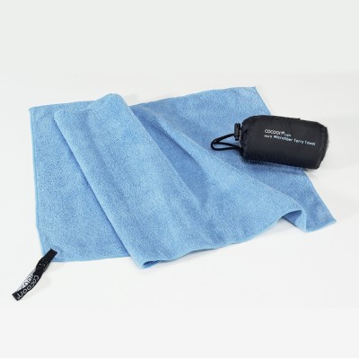 Ręcznik szybkoschnący frotte Cocoon Microfiber Towel Terry S 60 x 30 cm light blue