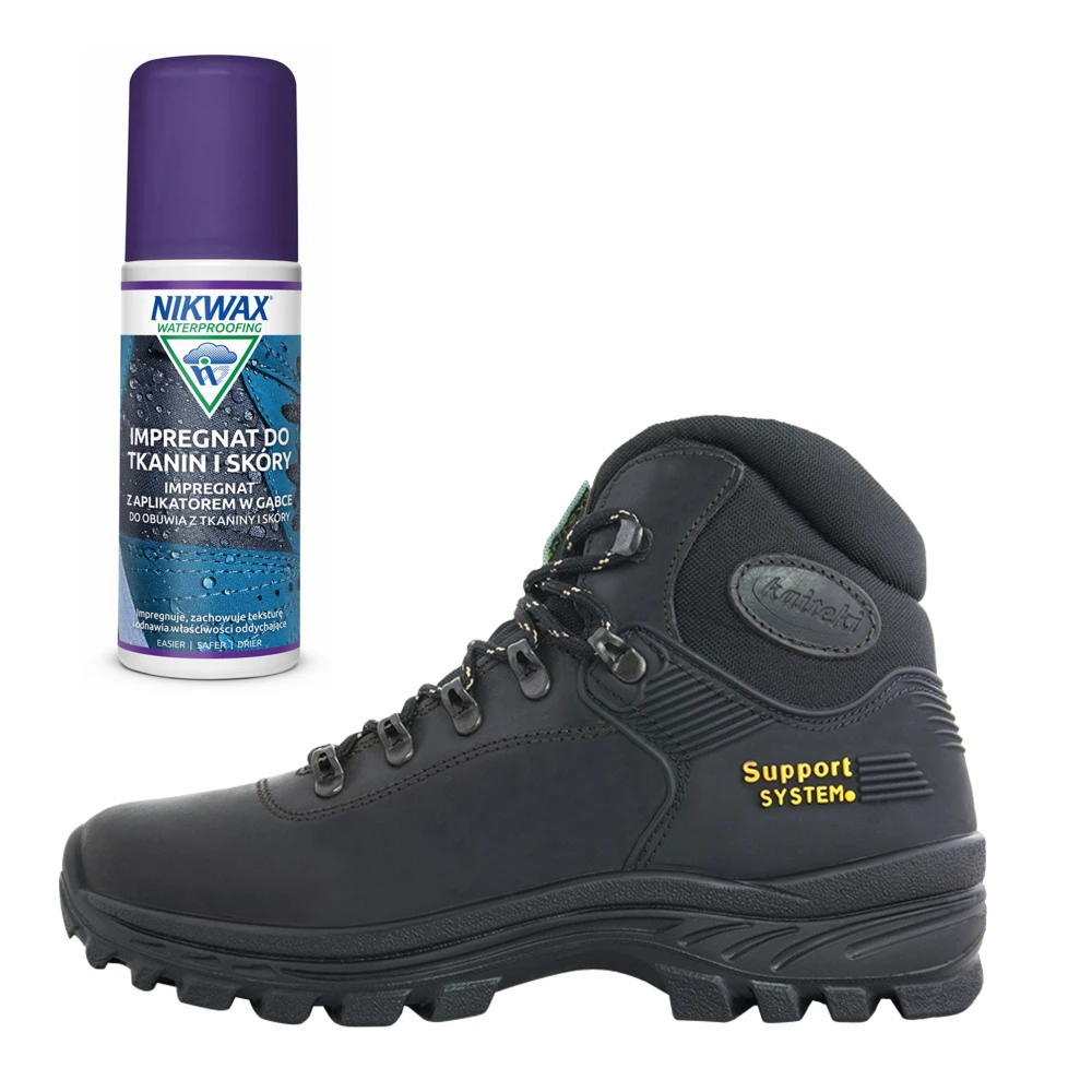 Buty trekkingowe męskie Kaiteki 10242 brązowy w zestawie z impregnatem