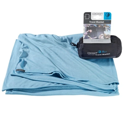 Koc kompaktowy podróżny Cocoon Travel Blanket Coolmax 180 x 140 cm ocean