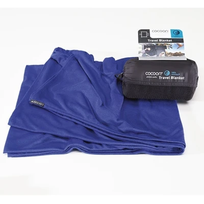 Koc kompaktowy podróżny Cocoon Travel Blanket Coolmax 180 x 140 cm royal blue