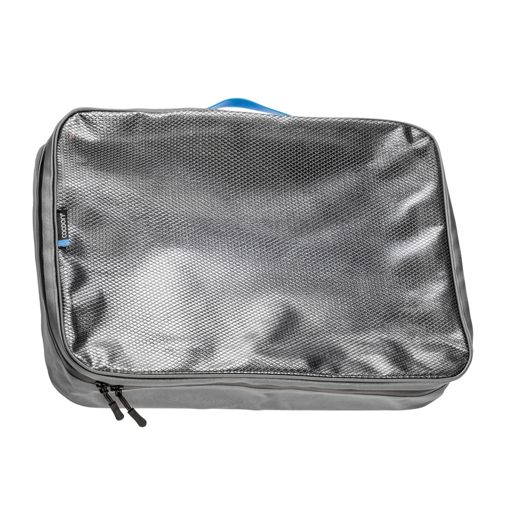 Organizer podróżny z siatką Cocoon Packing Cube Laminated Net Top grey-black XL 43 x 33 x 8 cm