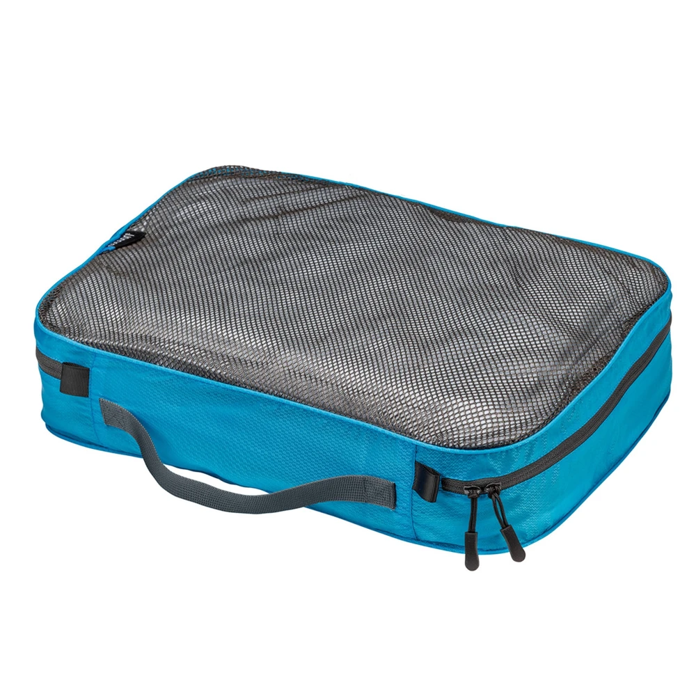 Organizer podróżny z siatką Cocoon Packing Cube Ultralight caribbean blue L 35 x 26 x 8 cm