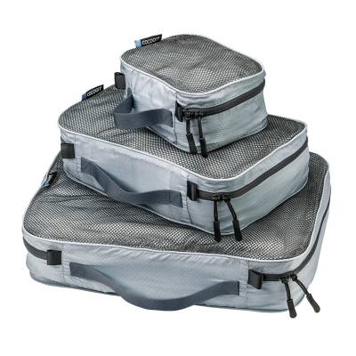 Zestaw organizerów podróżnych z siatką Cocoon Packing Cube Ultralight set storm blue