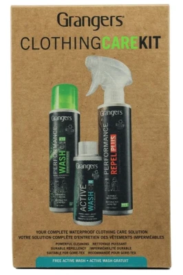 Zestaw do prania i impregnacji odzieży turystycznej Granger's Clothing Care Kit Plus koncentrat