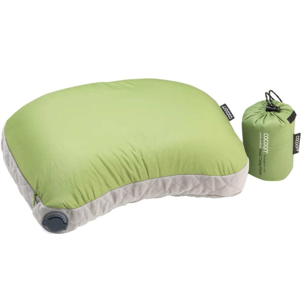 Poduszka podróżna Cocoon Air-Core Hood Camp Pillow wasabi-grey