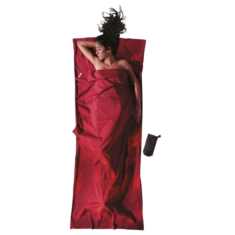 Wkładka podróżna bawełniana Cocoon TravelSheet Cotton monk's red