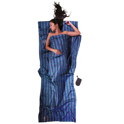 Wkładka podróżna jedwabna Cocoon TravelSheet Silk checked silk