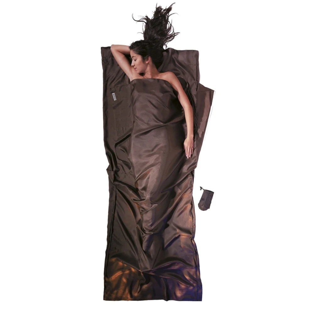 Wkładka podróżna jedwabna Cocoon TravelSheet Silk muddy elephant