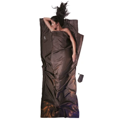 Wkładka podróżna jedwabna Cocoon TravelSheet Silk muddy elephant