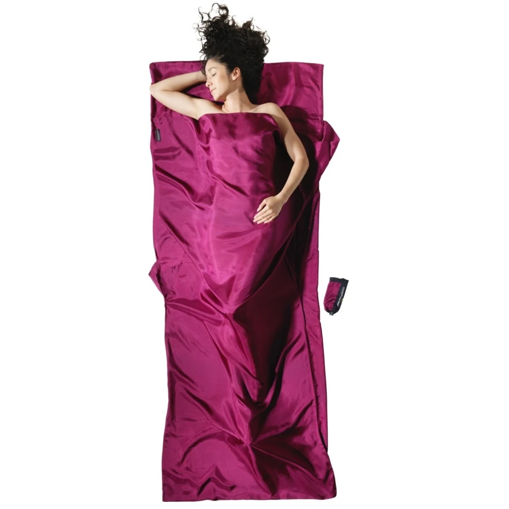 Wkładka podróżna jedwabna Cocoon TravelSheet Silk mulberry red