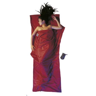 Wkładka podróżna z jedwabiu i bawełny egipskiej Cocoon TravelSheet Silk/Cotton monk's red