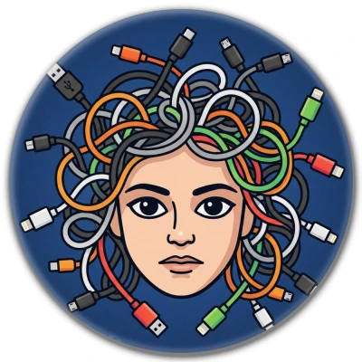 Przypinka pin Mohilo – Współczesna Meduza 32mm