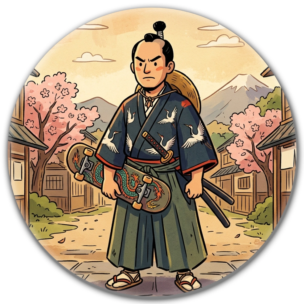przypinak pin samurai.webp