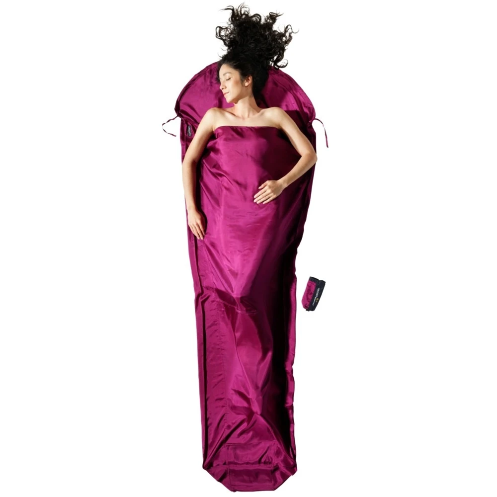 Wkładka do śpiwora Cocoon MummyLiner Silk mulberry red