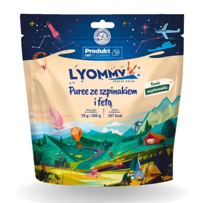 Liofilizat Lyommy Puree ze szpinakiem i fetą 350g