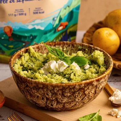 Liofilizat Lyommy Puree ze szpinakiem i fetą 350g