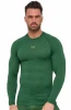 Koszulka termoaktywna męska Brubeck Active Merino LS1733W zielony