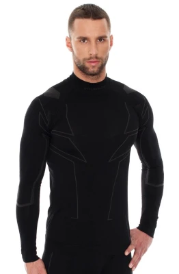 Bluza męska Brubeck cooler LS1180M czarny 