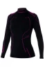 Bluza damska Brubeck cooler LS1435W czarny/amarant