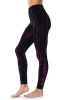 Getry damskie Brubeck cooler LE1247W czarny/amarant