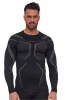 Bluza męska Brubeck Dry LS1743M czarny/grafitowy