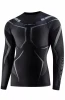 Bluza męska Brubeck Dry LS1743M czarny/grafitowy