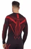Bluza męska Brubeck Dry LS1743M czarny/czerwony